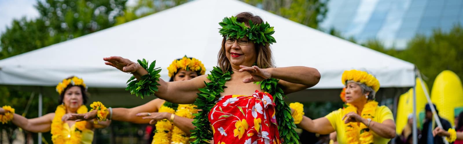 Women Hula dancing at Recovery Day Winnipeg 2019