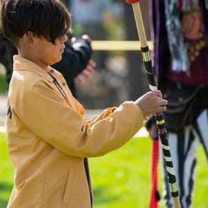 Young child playing